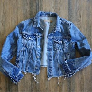 Grlfrnd Cara Cropped denim jacket